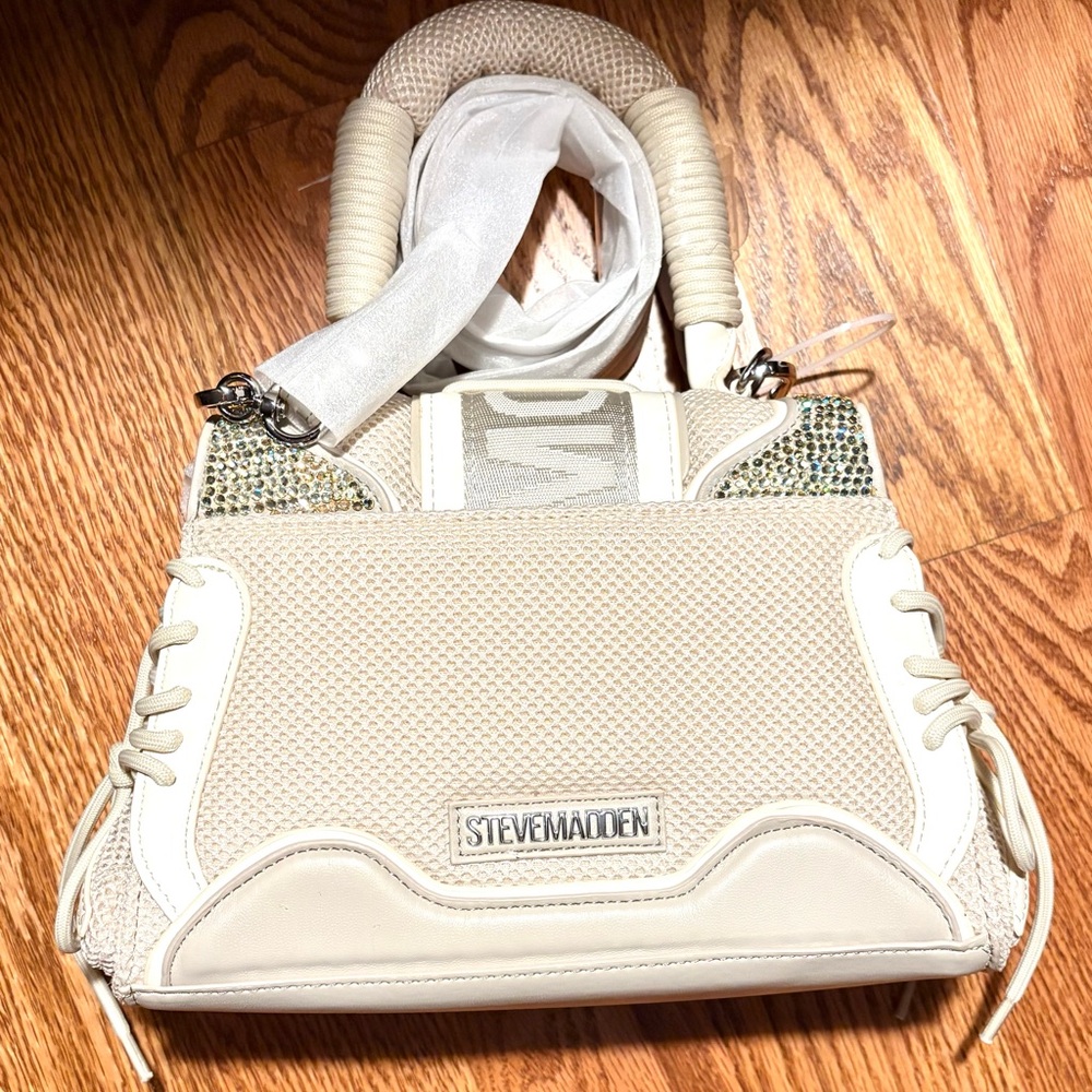 Steve Madden Diego Bag in Cream with *BLING* NWT - Picture 3 of 3